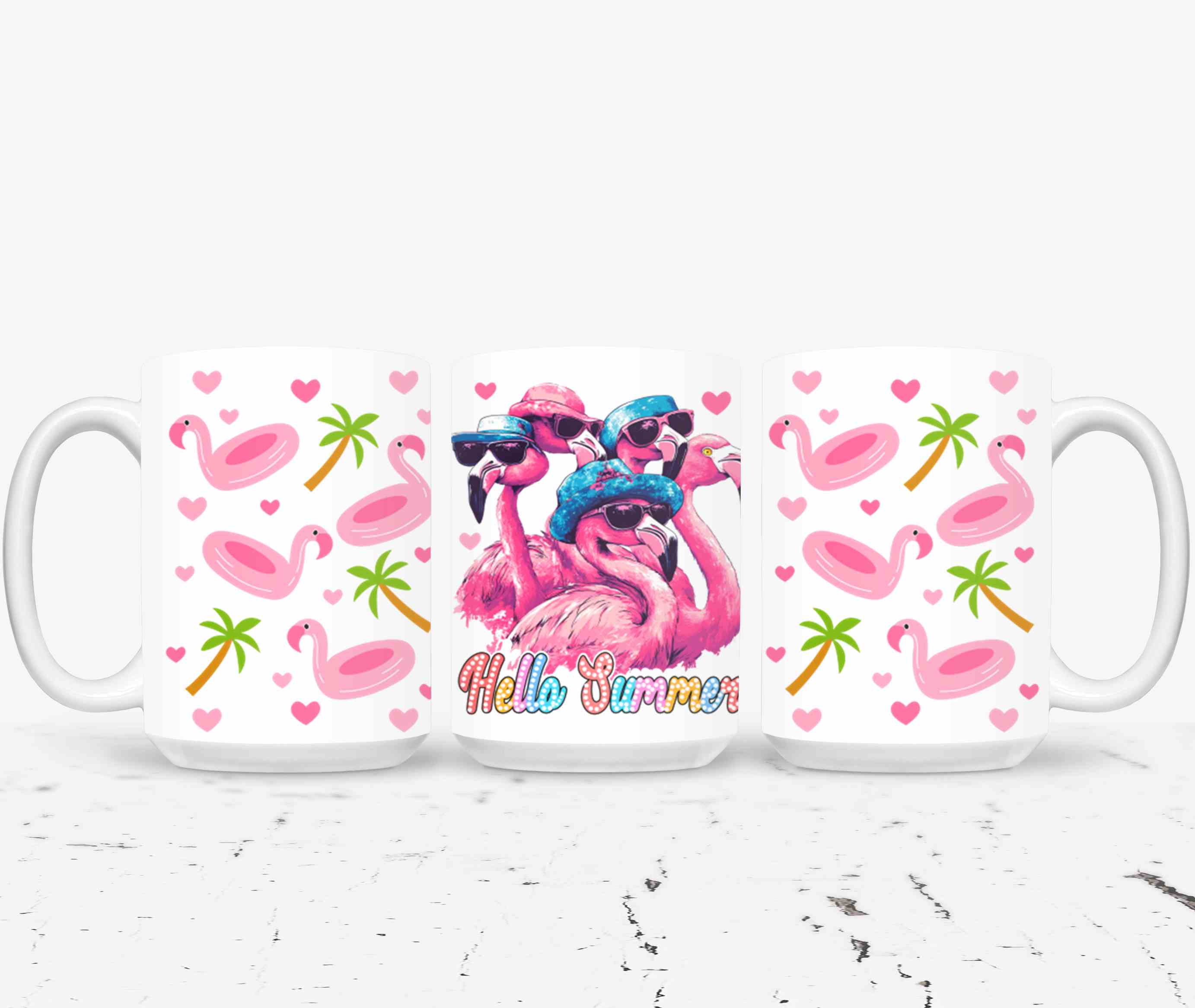 Cute Flamingo Hello Summer-10658